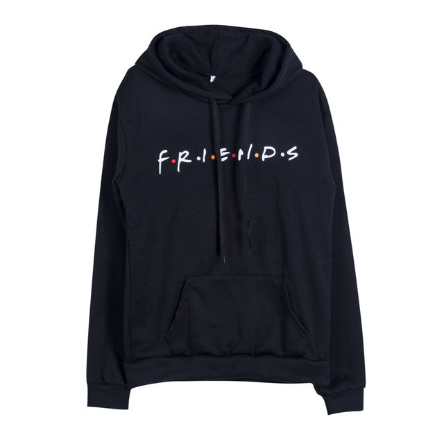Adult Unisex Women Letter FRIENDS Printing Hoodie Jumper Hooded Jacket Sweatershirt Tracksuit Pullover