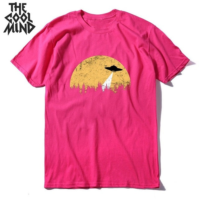 COOLMIND short sleeve 100% cotton cool space men T shirt casual summer loost men tshirt cool o-neck t-shirt male men tee shirt