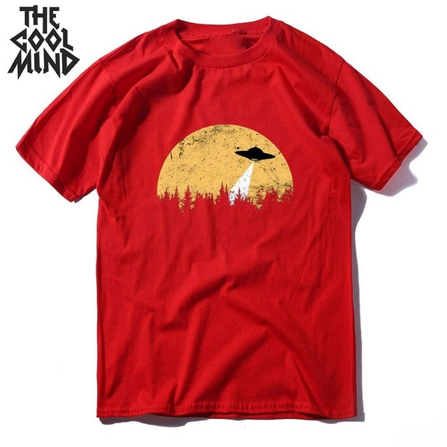 COOLMIND short sleeve 100% cotton cool space men T shirt casual summer loost men tshirt cool o-neck t-shirt male men tee shirt