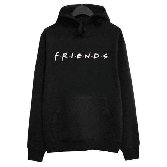 New Plus Size Streetwear Womens FRIENDS Print Hoodie Hoody Sweatshirt Ladies Pullover JumperMen Hoodies