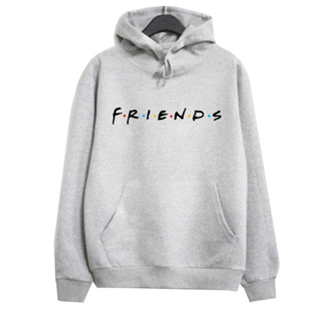 New Plus Size Streetwear Womens FRIENDS Print Hoodie Hoody Sweatshirt Ladies Pullover JumperMen Hoodies