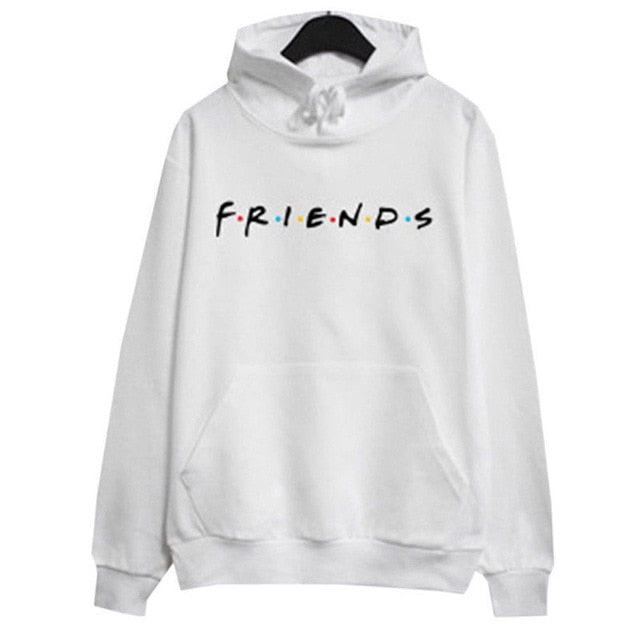 New Plus Size Streetwear Womens FRIENDS Print Hoodie Hoody Sweatshirt Ladies Pullover JumperMen Hoodies
