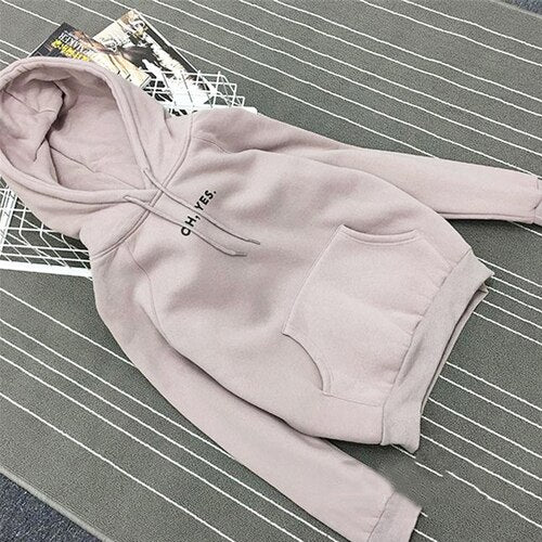 Oh yes Hoodies Sweatshirts 2019 Women Casual Kawaii Harajuku Fashion Punk for Girls Clothing European Tops Korean