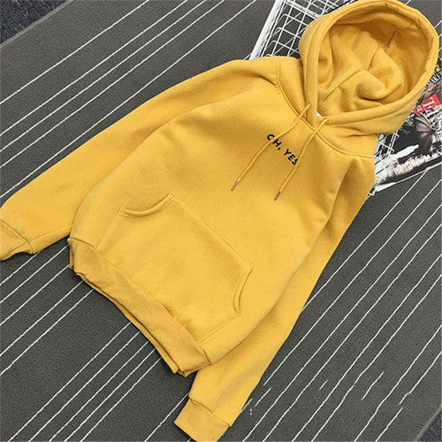 Oh yes Hoodies Sweatshirts 2019 Women Casual Kawaii Harajuku Fashion Punk for Girls Clothing European Tops Korean