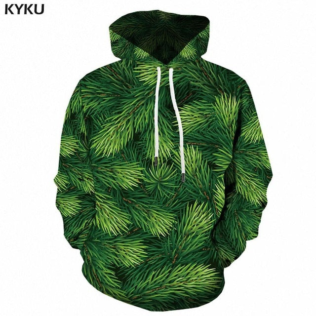 KYKU Christmas Hoodies Men Sweatshirt Red Hip Hop 3d Print Hoodie Xmas Snowflake Sweatshirt Pullover Hooded Funny Mens Clothing